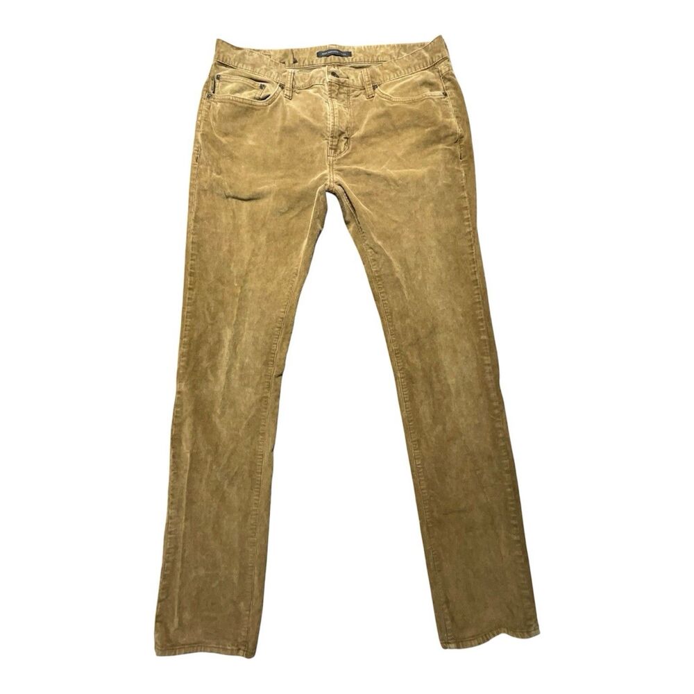 John Varvatos Corduroy Pants Mens 33x32 Brown Straight Leg
